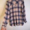 J. Jill Womens S Pastel Pink & Blue Soft and Flowy
Button Down Flannel Top - Image 6