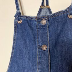 American Eagle Women sz XS Denim Overalls 15×33” Cute Pockets / Buttons 5497