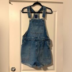 Blue Steel Women’s Washed Blue Overall Shorts