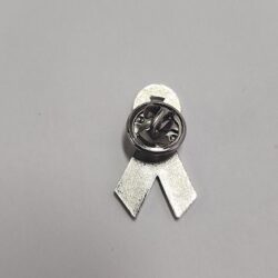 Cystic Fibrosis Cure Purple Ribbon Awareness Pin Brooch