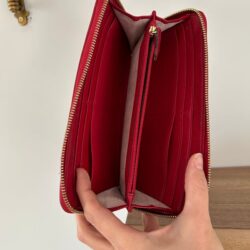 Michael Kors red leather wallet