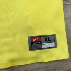 Nike Team Oregon Ducks Yellow Basketball Jersey Dry Fit Mens Extra Large XL Rare