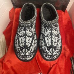 Kito Wares Sherpa Catacombs Print Slippers Mens Size 9 New In Bag Clog Mule