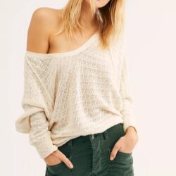 Free People We The Free Thien’s Hacci Top Size XS