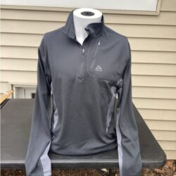 Nike ACG Men’s M Dri Fit Gray 1/4 is Zip Pullover Mock Neck Jacket style