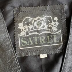 Vintage Leather Vest Mens Small Black Western Cowboy Button-Up Equestrian Rodeo