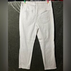 REWASH Women’s White Ripped Jeans – Size 5/27, Ankle High Waisted