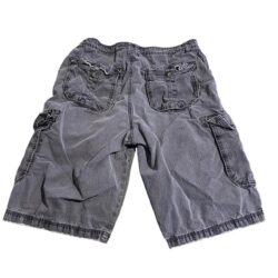 BKE Buckle Cargo Shorts Men  Gray Flat Front Lightweight Solid Casual Outdoors
