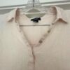 Jones & Co Jones New York Pink Half Button Down Roll Tab Sleeve Linen Tunic Top