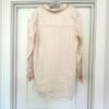 Jones & Co Jones New York Pink Half Button Down Roll Tab Sleeve Linen Tunic Top - Image 2