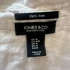 Jones & Co Jones New York Pink Half Button Down Roll Tab Sleeve Linen Tunic Top - Image 7