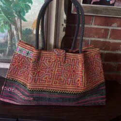 Vintage Woven Ethnic Structured Bag EUC