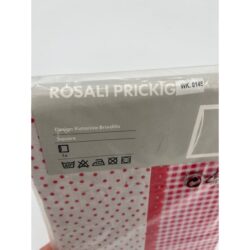 Ikea Rosali Prickig Pillow Sham Gingham Dots Pink Euro Pillowcase 26″ x 26″