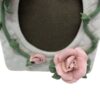 Memorial Rose Frame and Tea Candle Holder Set Ceramic Vintage - Image 8