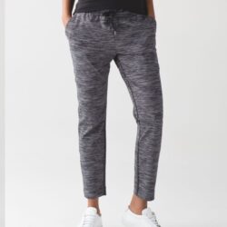 6003 Lululemon Jet Pant Sz 6 Wee Are From Space Dark Carbon Ice Grey Luxtreme