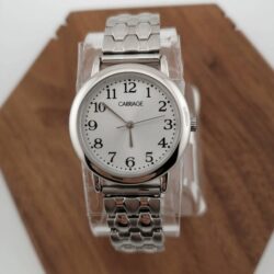 CARRIAGE By Timex Silver Tone 