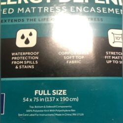 NEW sealy Full size allergy defend zippered mattress encasement