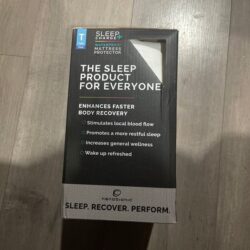 SleepCharge Nanobionic Waterproof Fitted Mattress Protector, Twin