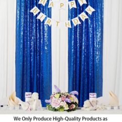 Sequin Curtains 2 Panels Royal Blue