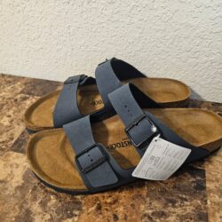 New Birkenstock Arizona Birko-Flor Sandals Blue Men’s Size 11/EU 44