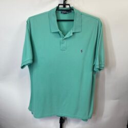 Polo by Ralph Lauren Solid Green Polo Shirt Size 2XLT Men’s