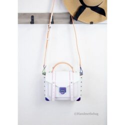 NEW  Michael Kors Bag Manhattan Medium Top Handle School Satchel White Purse NWT