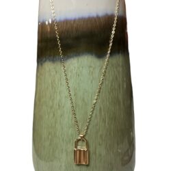 NEW! Lock Pendant Necklace, 14