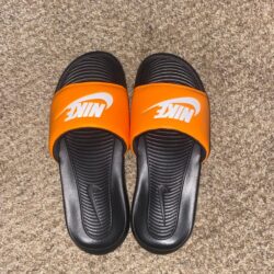 Nike Orange Black Men Size 10 Brand New