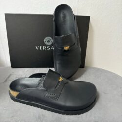 New Versace Men’s Medusa  Penny Loafer Mule . Sz 44EU. $795