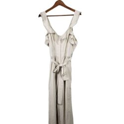 NEW! Listicle Jumpsuit Belted Ruffle Neck – L