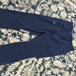 Under Armour HeatGear Mens Medium Blue/Gray Track Pants