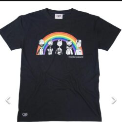 Queer Eye Black Rainbow Pride Tee Large NWT