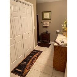 Laundry Room Rug Runner Brown 20″x60″ Non Slip Waterproof Laundry Mats