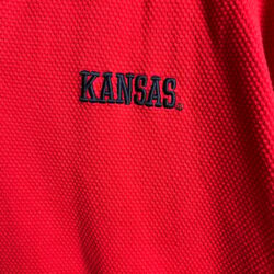 University of Kansas Nike Shirt short sleeve polo shirt size Large