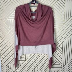 NWT Lululemon Yin Poncho One Size Heathered Cherry Tint Heathered Dune