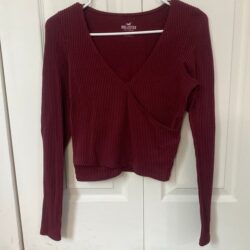 Hollister Deep Red Long Sleeve