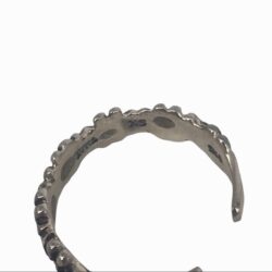 925 STERLING SILVER FLORAL CROWN FLOWER CHILD FESTIVAL TOE RING SIZE XS