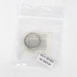 925 STERLING SILVER BUTTERFLY STONE OPEN TOE RING SIZE XS