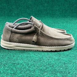 Hey Dude Wally Nut Brown Mens Size 12 Loafer Boat Shoes Slip Ons