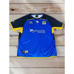 Parramatta Eels Mens Rugby Polo Jersey, NRL, Blue, Australia, Size 3XL (XL) EUC