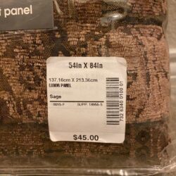 2 Sage Rod Pocket Curtain Panels