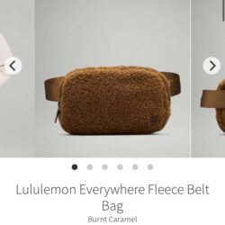 Lululemon Everywhere Fleece Belt Bag Burnt Caramel