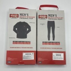 Heavyweight Mens Thermals,Top With Zipper Pocket & Pants 2pc Set Size 2XL