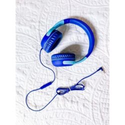 S8 Wired Headphones for Kids with Microphone for Boys Girls – Navy/Blue