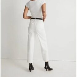Madewell The Tall Perfect Vintage Wide-Leg Crop Jean White Size 32T