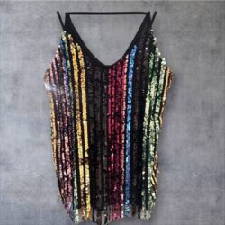 Rue 21 Multicolor Sequin Tank Top M 6-8 BOGO