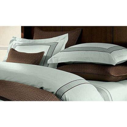 NIP RH Restoration Hardware Italian TONAL PIPED Pillow Case SHAM BLUE STD - Image 2
