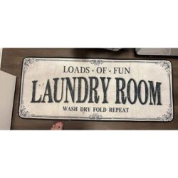 Laundry Room Rug Runner Non Slip Laundry Mats – Grey 20 X 47 inch