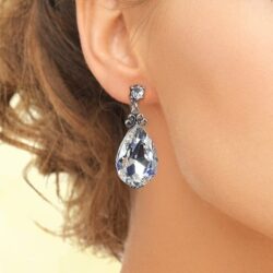 Water Drop 925 Silver Plated C