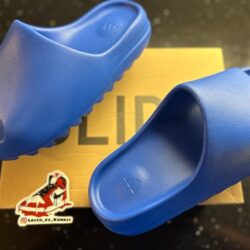 New Adidas Yeezy Slide ‘Azure’ Blue Size 11 (ID4133) , Brand New, Original Box